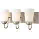 Ivey Lake 3 Light 16 inch Satin Nickel Vanity Light Wall Light